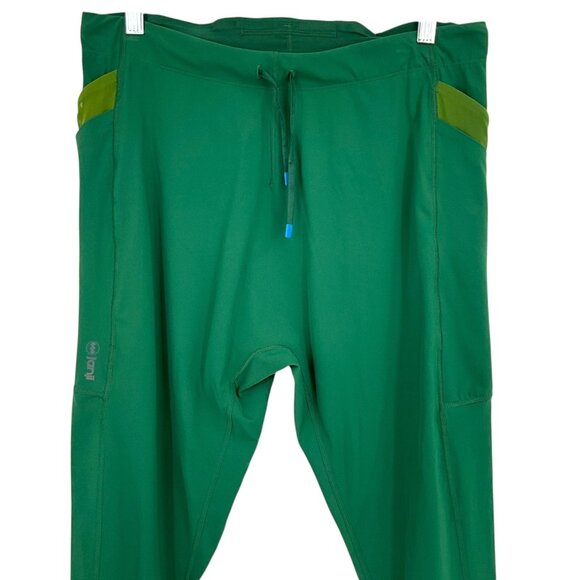 Janji Trail Tight Full Length Green Size XL Pockets Drawstring Men's *READ* - Picture 2 of 10